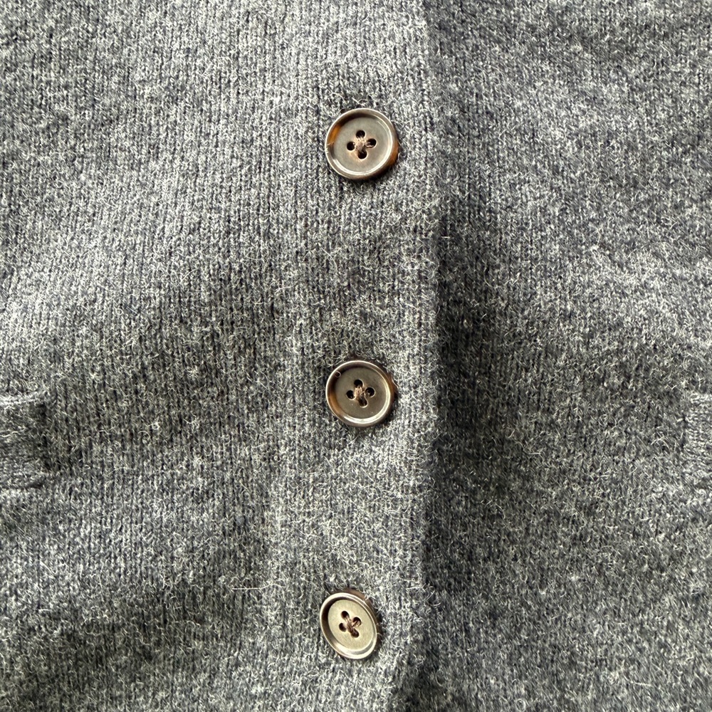 Banana Republic Charcoal Buttoned Vest - Picture 2 of 4